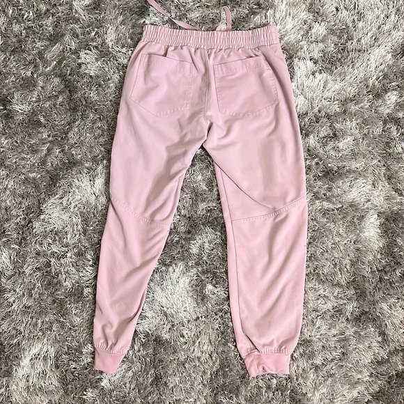 MOVEMENT- Butter-Soft Women's Mauve 5-Pocket STRETCH Jogger Scrub Pants Size XS - Picture 7 of 8